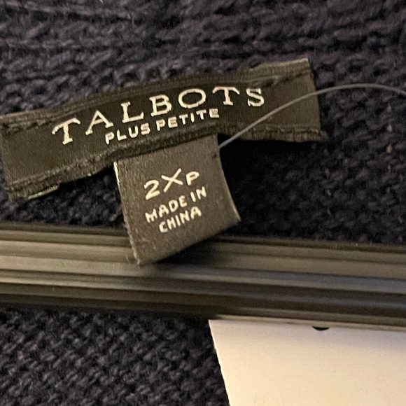 Talbots Shawl Collar Duster Plus Petite Cardigan Sweater 2XP - Picture 6 of 7